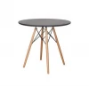 Wholesale Cheap China Factory home furniture high quality comfortable round table wooden leg Mdf Dining Room table