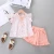 Import wholesale cheap comfortable printed bow ruffled ruffle short sleeves kids clothing children clothes in hot selling from China