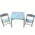 Import Wholesale cheap Foldable children furniture kids table and chairs set with printing patterns Plastic Table and Chairs from China