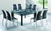 wholesale china designer imported triangle glass dining table