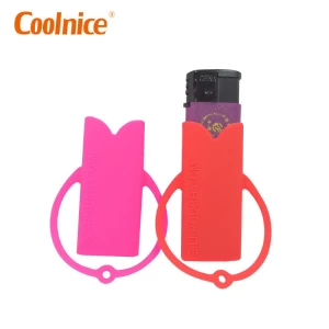 Wholesale colorful promotion gift silicone holder smoking lighter cases