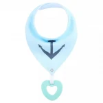 Wholesale cotton triangle bandana drool bib baby  bandana drool bibs with teether/teether bib