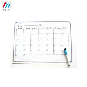 wholesale custom magnetic calendar dry erase magnetic writing board