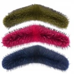 Wholesale customization 100% real fox raccoon fur collar fur scarf  cashmere coat fur collar