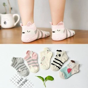 Wholesale fashion 3D cartoon cute pure cotton baby socks
