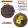 Wholesale Fashion Textile Home Decor Accessories Yellow Flowers Picture Cross Stitch Set Needlework Hand Made DIY Embroidery Kit