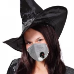 Wholesale high quality Halloween breathable mask protection mask earloop blue mouth mask face shield