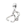 Wholesale High Quality Sterling Silver Stethoscope Bracelet Charm beads
