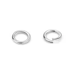 Wholesale jewellery Split Rings Connectors gold plated 925 sterling silver closed Jump Rings For jewelry making DIY accessories