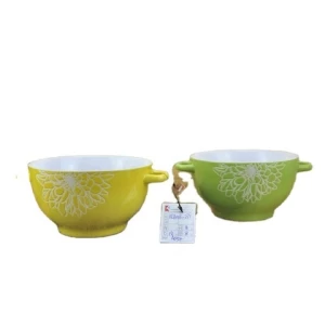 Wholesale Large Sugar Fruit Bowl Porcelain Coconut Shell Mixing Soup Salad Ceramic Bowl