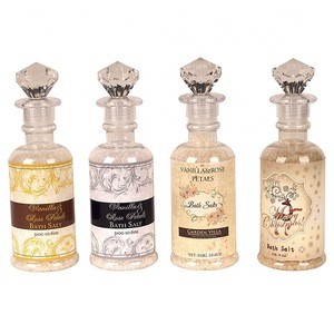 Wholesale luxury novelty private label hypoallergenic organic spa bath salt scrub glass jars