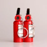 Wholesale Mini Creative Fire Extinguisher Gas Lighter, Promotional Gift Refillable Butane Gas Cigarette Lighter With Keychain