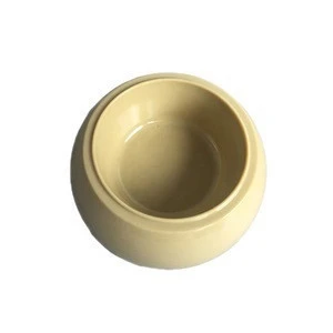 Wholesale Pet Supplier solid color Round Melamine Plastic Pet Bowl &amp; Feeder