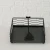 Import Wholesale Sail Boat Napkin Holder  Black  Rustic Metal  Flip Up Hinged Bar  Square handmade tissue holder for table top from China