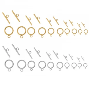 Wholesale Stainless Steel Unique DIY Jewelry Making Accessories Component Connector Toggle Clasps For Necklace Bracelet