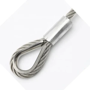 Wholesale Stainless Steel Wire Rope Sling Loop Rigging Swaged with Thimble and Ferrule Cable