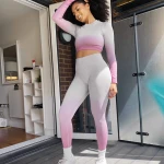 wholesale women active wear  sport fitness clothing sets yoga sports wear mesh gym yoga wear