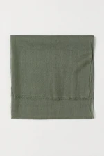 Wholesale Women Linen Army Green Scarves Suitable in Winter from Vietnam with Good Price
