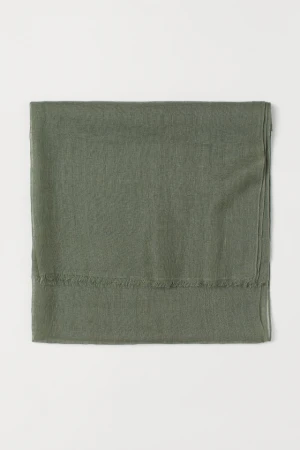 Wholesale Women Linen Army Green Scarves Suitable in Winter from Vietnam with Good Price