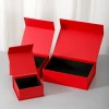 Wholesale YYH-b02 Red Rigid Cardboard Book Shape Gift Box Custom Logo Printing Paper Box For Gift Jewelry Frame