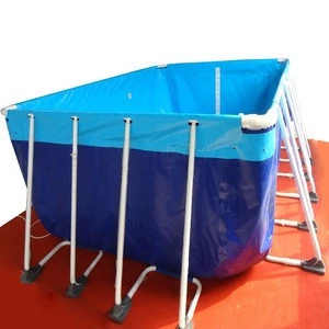 Wholesaler best price rectangular above ground swimming pool  portable pool swimming