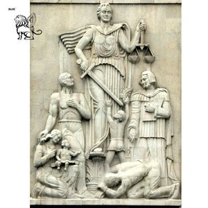 Wholesales Custom design  wall  stone sculpture marble stone relief sculpture statue for outdoor decoration MRG-01