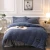 Import Winter  Solid  Bedding Set Flannel fleece fluffy thicken duvet cover set from China