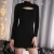 Import Woman  Dresses Fall Winter 2020 Casual Warm Long Sleeve Bodycon Dress Turtleneck Women&#39;s Clothing  Mini Dress from China