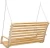 Import wooden  bouncer swing chair patio double wooden swing for garden from China