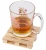 Import Wooden Pallet Beverage Coaster for Hot and Cold Drinks Bar Accessory from China