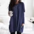 WW-0098 Autumn Long-sleeved Casual Pocket T-shirts Top Dress Blouse Long Sleeve Womens Apparel Tops