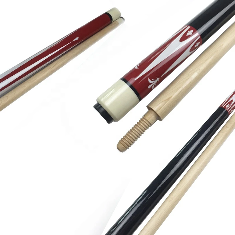 xmlivet cheap Maple wood Carom cues 13mm wood joint Billiards Pool carom cue sticks in 1/2 split Billiards accessories