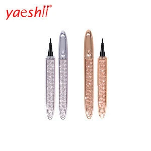 Yaeshii Best Sale Eyeliner Waterproof Smudge Proof Eye Pencil Silver and Gold Luxury Shining Tube Glitter Eyeliner