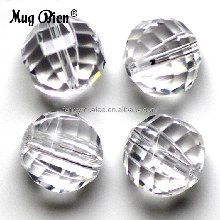 Yiwu Manufacture Earth Shaped Crystal Glass Ball Beads For DIY Necklace