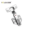 YOUDO 35mm 2 hole and 4 hole plate hinges furniture fittings Soft closing cabinet hinge clip on hinge