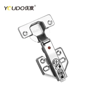 YOUDO 35mm 2 hole and 4 hole plate hinges furniture fittings Soft closing cabinet hinge clip on hinge