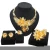 Import Yulaili New Flower Jewelry Set Noble Rose Gold Electroplating Jewelry Sets Intricate Design African Bridal Wedding Zircon Set from China