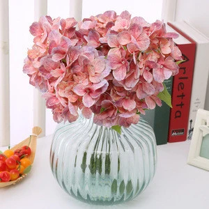 ZERO Factory Direct High Quality Real Touch Hot Seal 5 Heads Artificial Hydrangea Flower For Home Wedding Decoration
