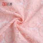 ZH19-E0823 pink embroidery lace cotton voile fabric african embroidered cotton fabric