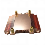 Zippered fin  heat sinks with  heat pipe for LED light