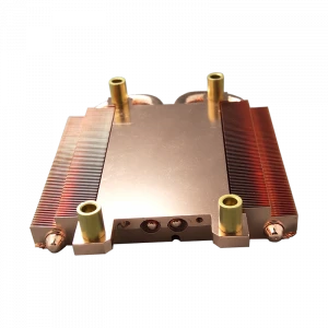 Zippered fin  heat sinks with  heat pipe for LED light