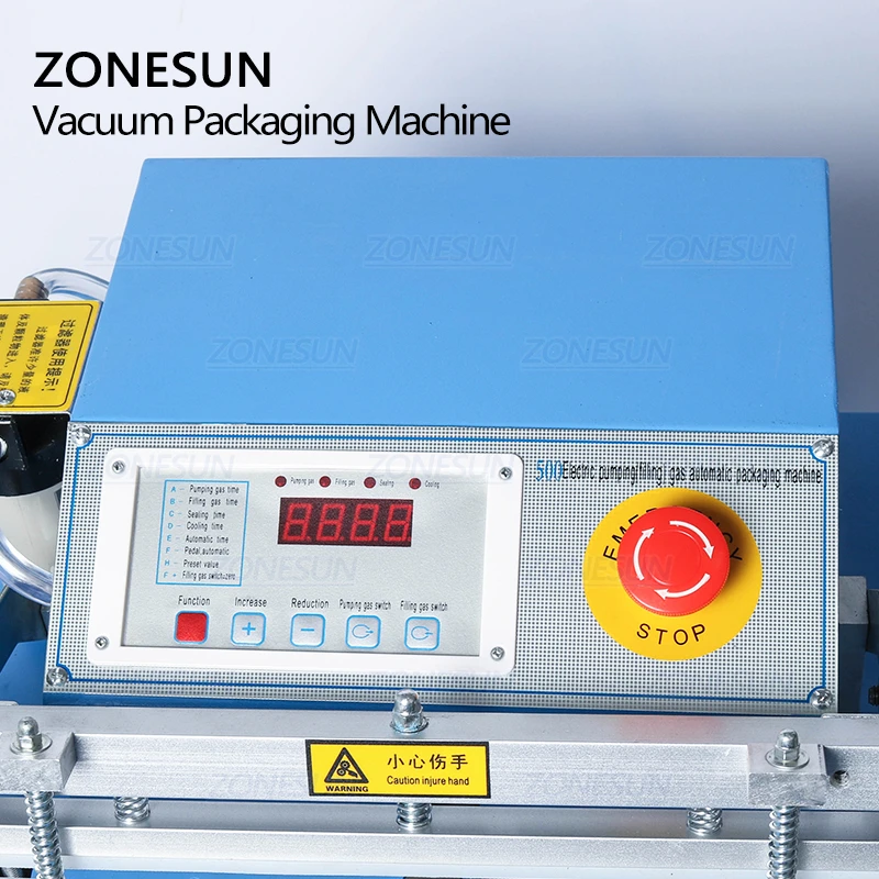ZONESUN ZX500 Automatic Storage Bag Vacuum Clothing Sealing Machine Packing Sealer Machinery