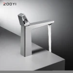 ZOOYI New products Modern Bathroom Faucet Single Handle Vanity Sink Faucet Rust chrome copper basin faucet