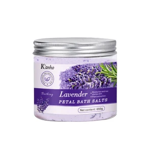 Kanho Mineral Lavender Bath salts Therapeutic Soak Luxury Crystal Natural Himalayan Epsom salts Herbal bath salts