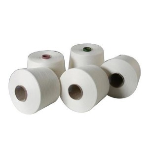 View larger image Add to Compare  Share High Quality Recycled GRS Quality 502 Raw White Polyester Yarn Sewing Thread