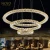 Import K9 round rings decorative morden hotel led crystal chandelier from China