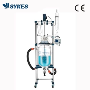 Large 100L Chemical Two Layer Stirring Jacketed Glass Reactor GR-100