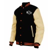 Fashion design Fleece Men Varsity Jacket Custom wool body leather sleeves jacket Letterman Baseball High School Jacket