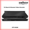 OTV-HE08 1U Rack HEVC H.265 H.264 HDMI Video Stream Encoder For Live HD IPTV 8 Channels SRT RTMPs Facebook Youtube