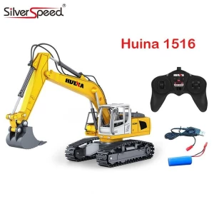 Huina 1516 2.4G 1:24 Scale 6CH Professional RC Excavator RC Toy Car